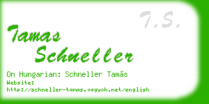 tamas schneller business card